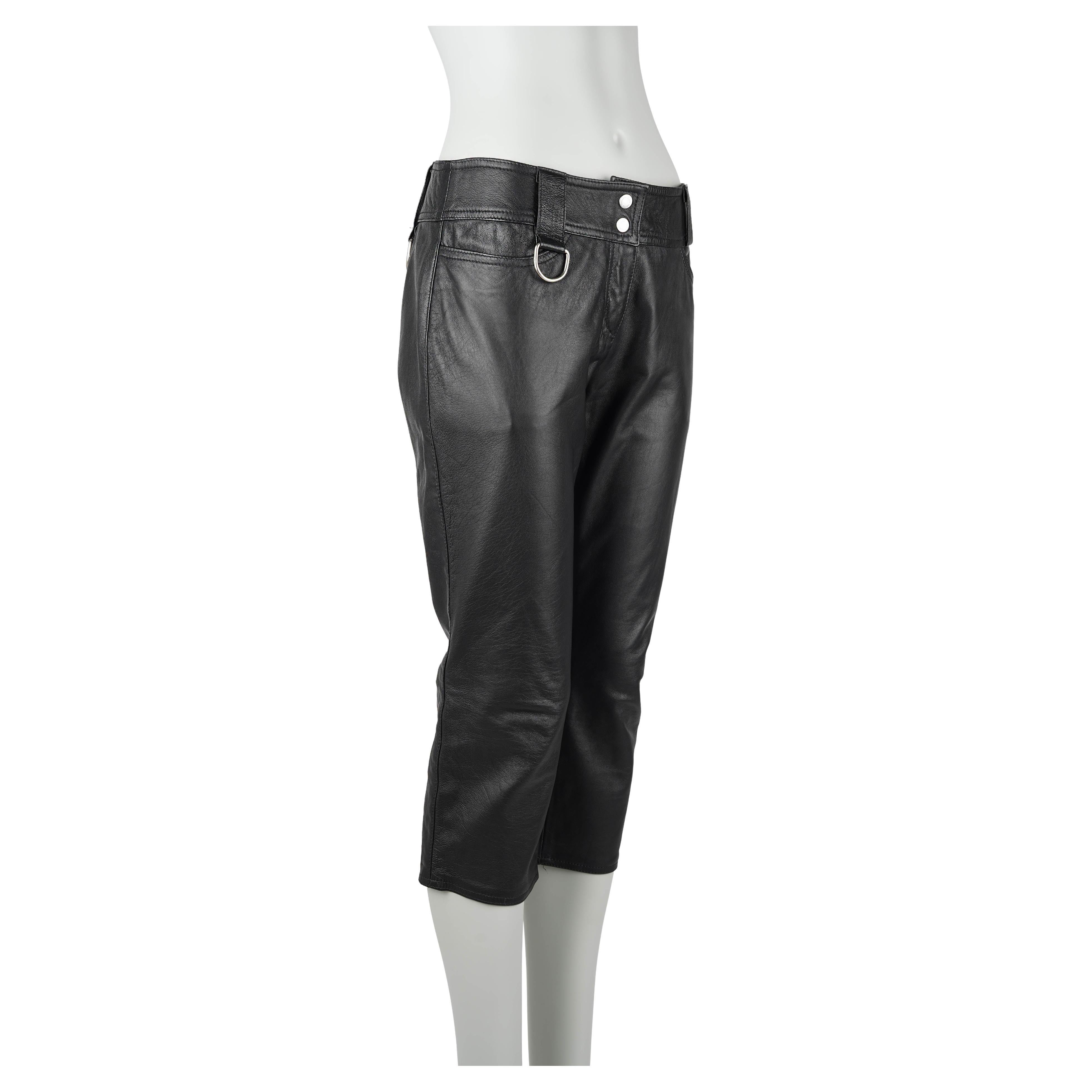D&G by Dolce and Gabbana – Spring/Summer 2000 3/4 Leather Pants