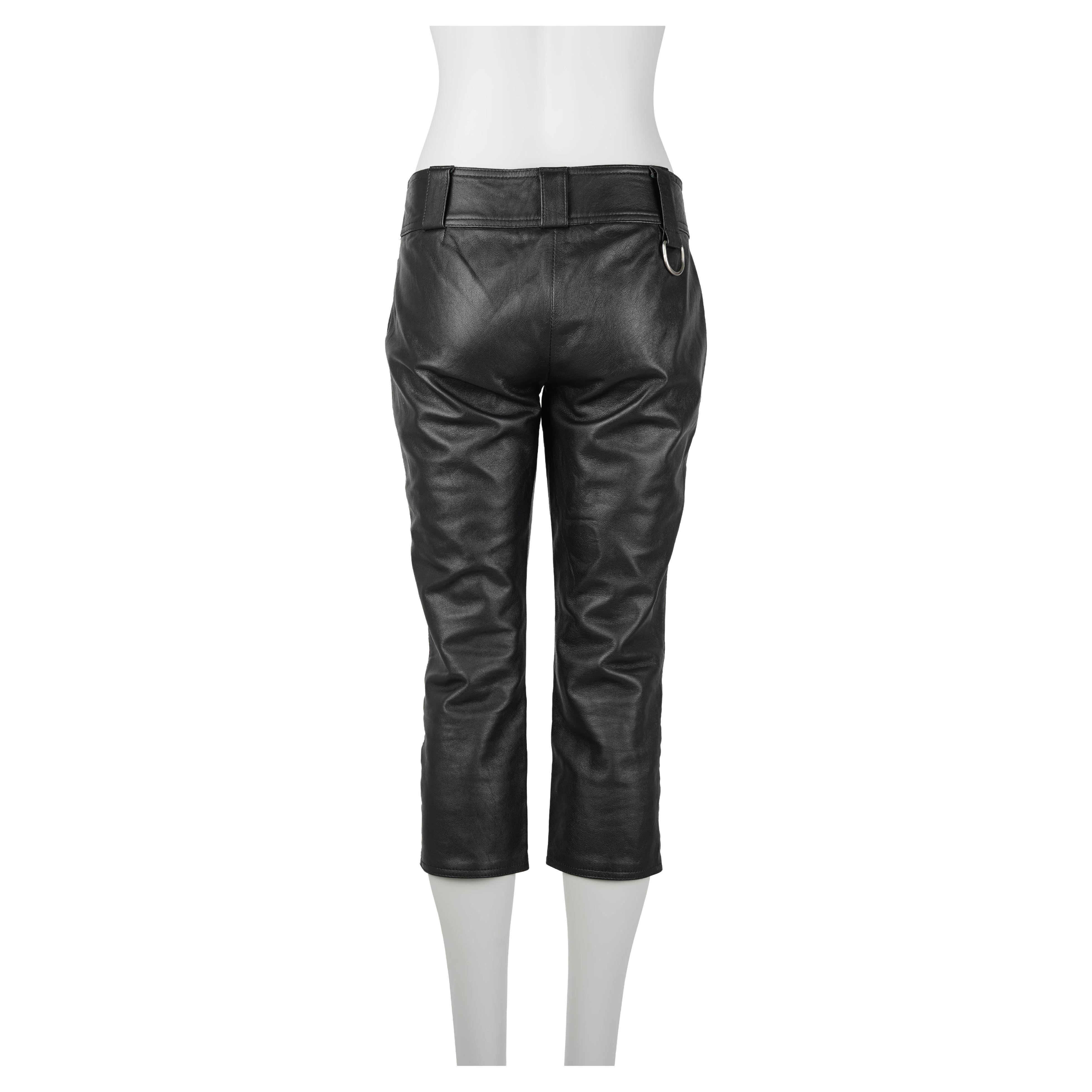 D&G by Dolce and Gabbana – Spring/Summer 2000 3/4 Leather Pants