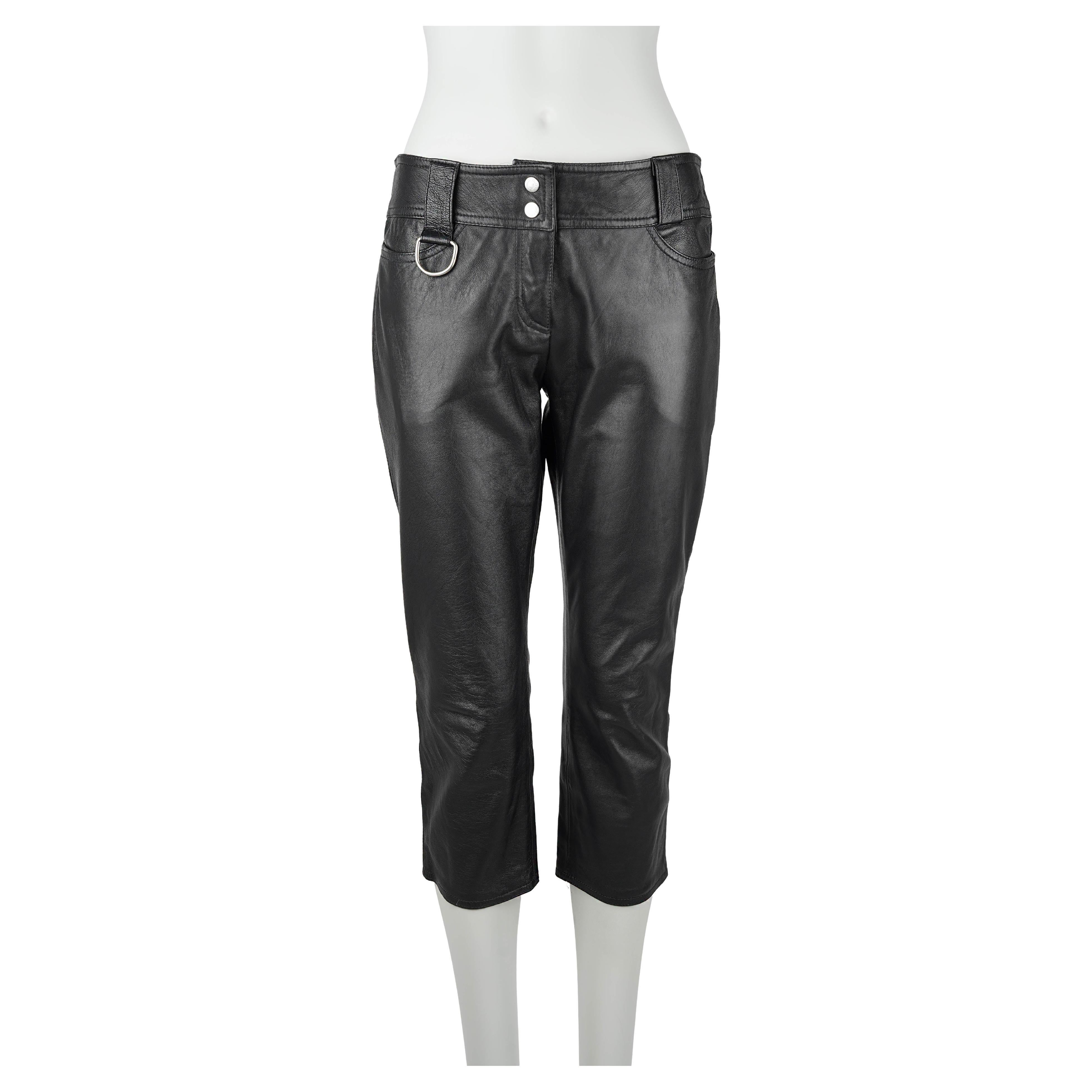 D&G by Dolce 
Gabbana – Spring/Summer 2000 3/4 Leather Pants im Angebot