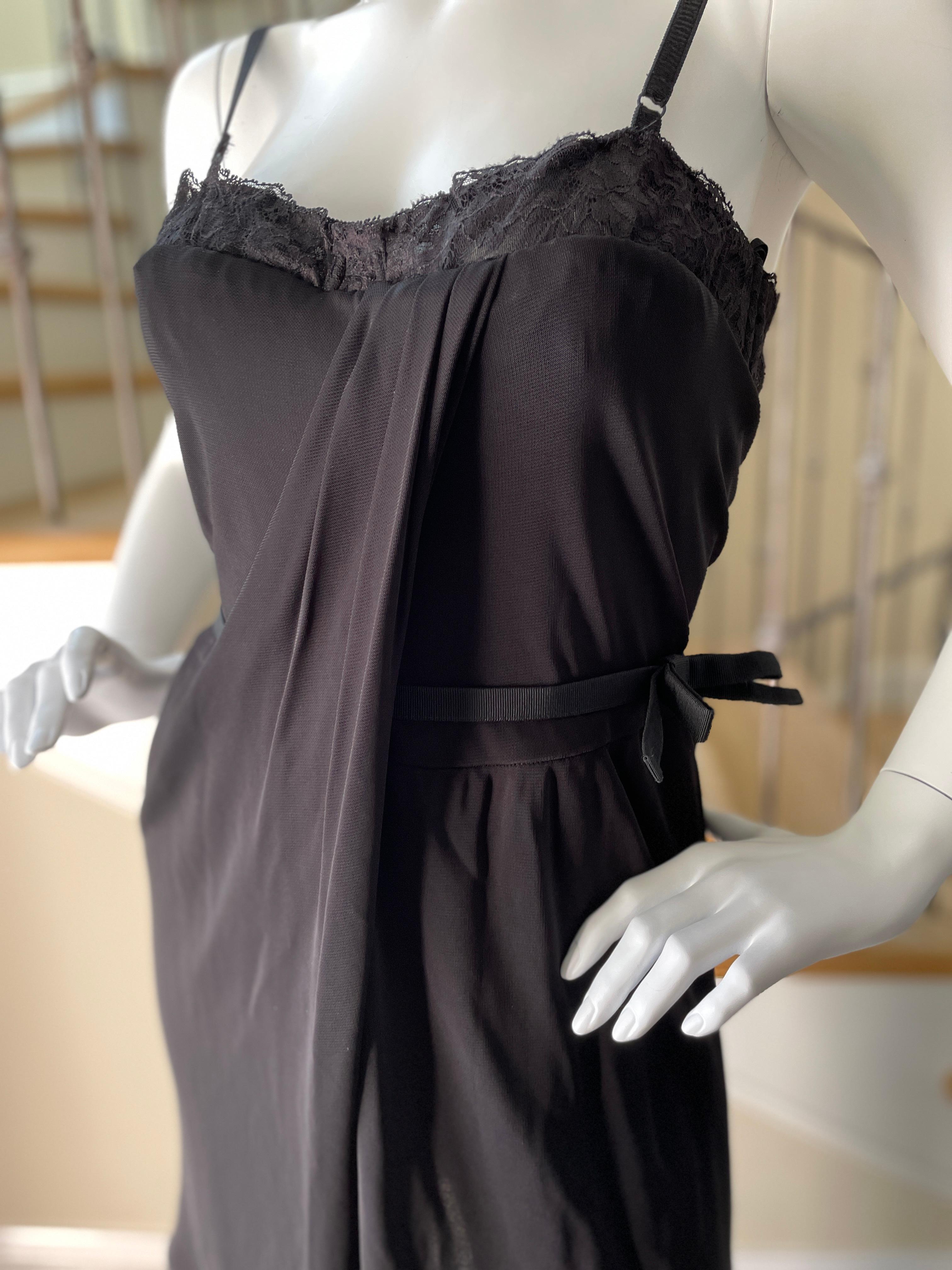 D&G by Dolce & Gabbana Vintage Black Cocktail Dress with Inner Corset NWT In New Condition For Sale In Cloverdale, CA