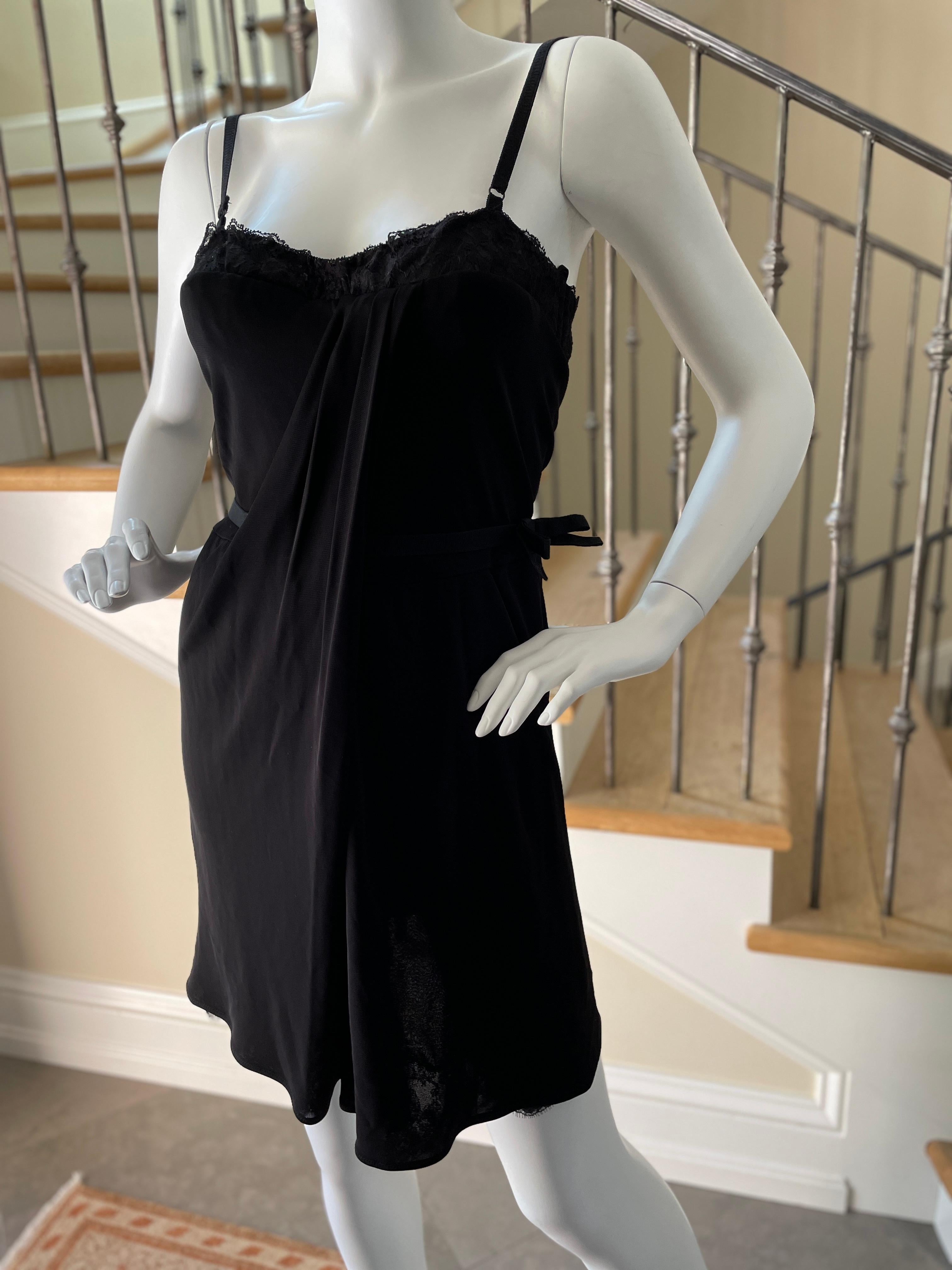 D&G by Dolce & Gabbana Vintage Black Cocktail Dress with Inner Corset NWT For Sale 2