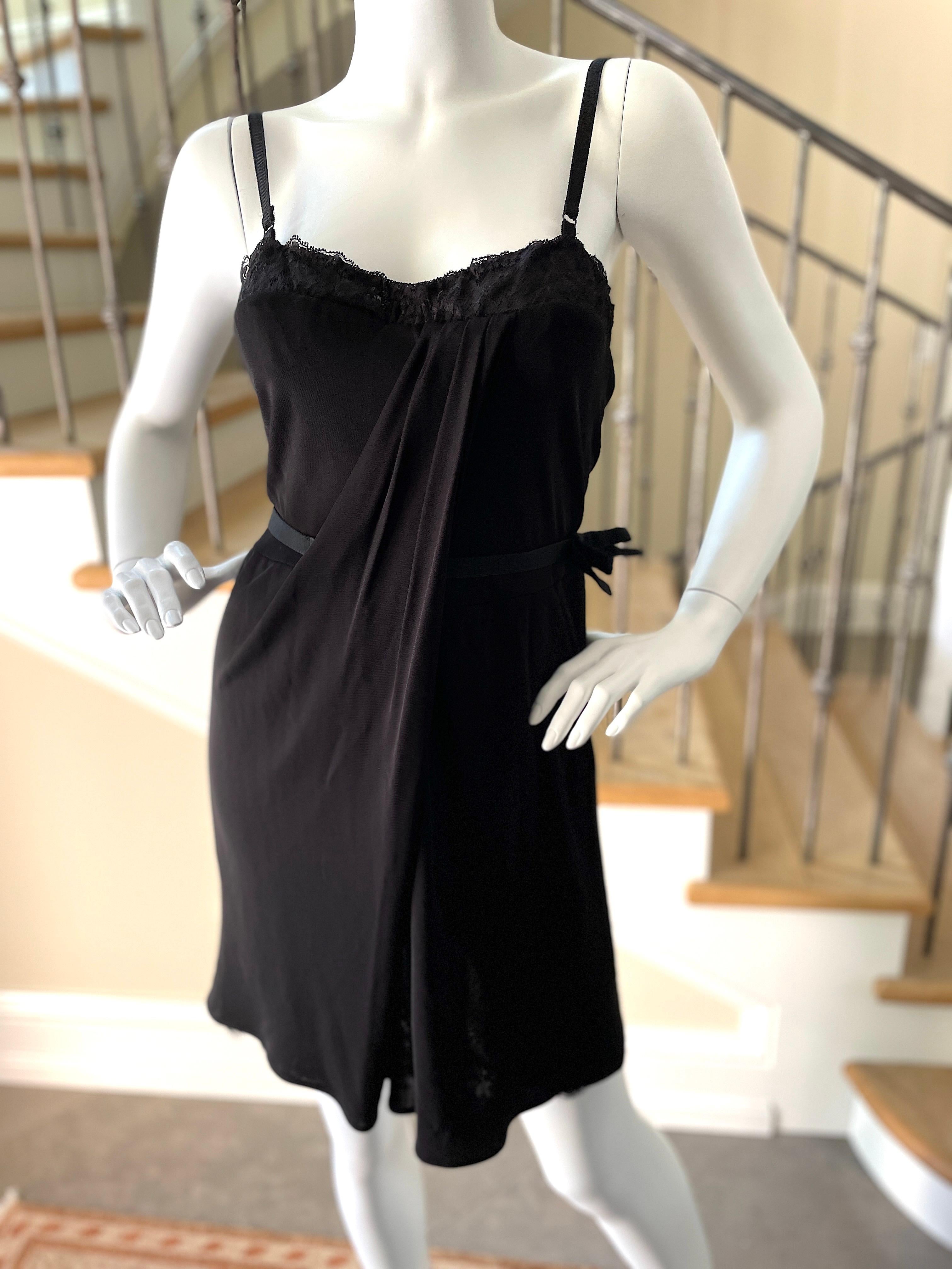 D&G by Dolce & Gabbana Vintage Black Cocktail Dress with Inner Corset NWT For Sale 3