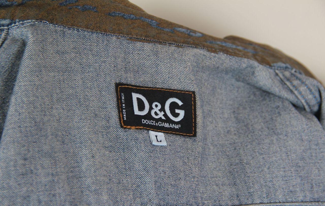 D&G by DOLCE & GABBANA vintage denim suit with skirt For Sale 5