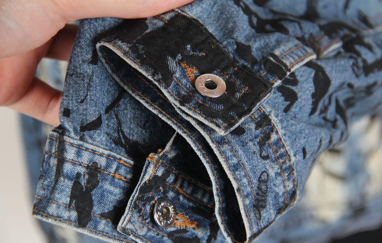 D&G by DOLCE & GABBANA vintage denim suit with skirt For Sale 3