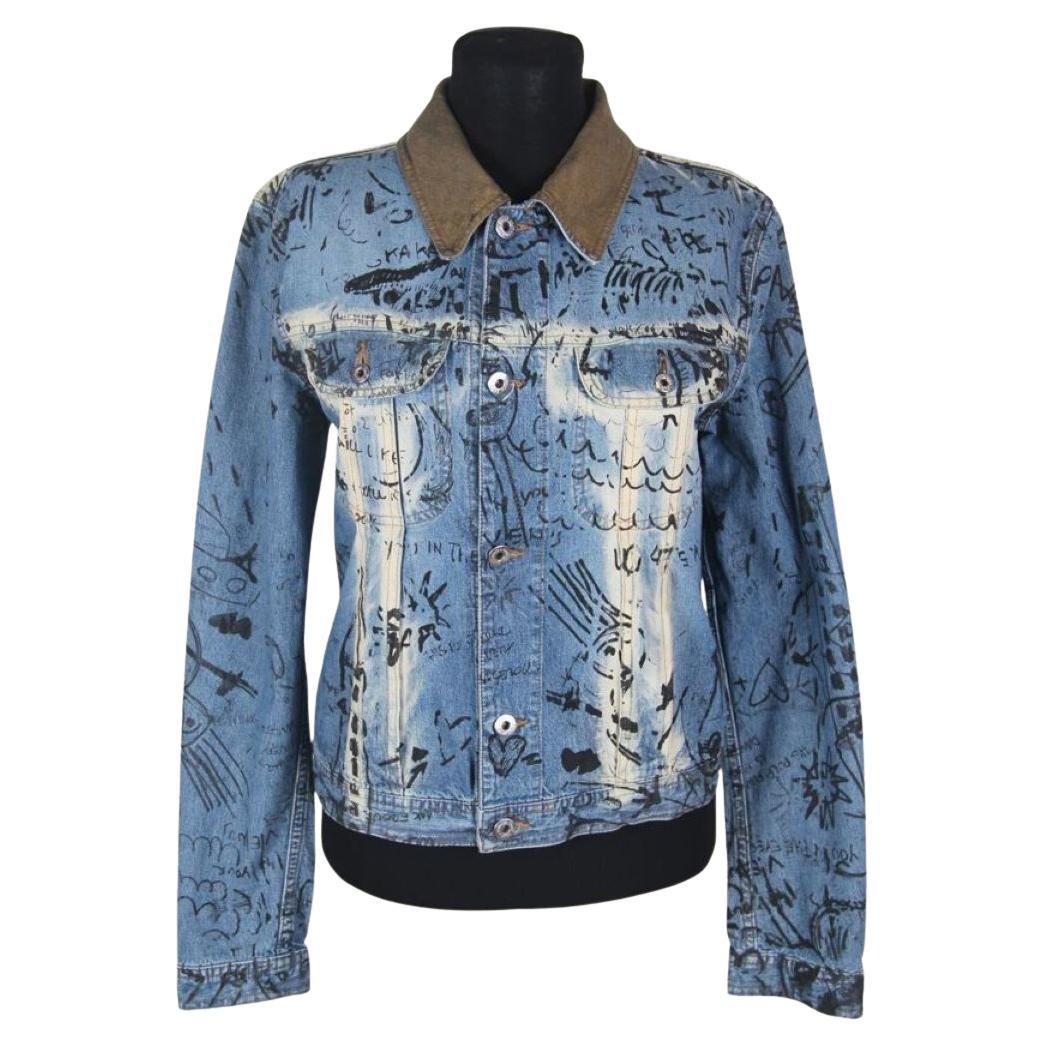 D&G by DOLCE & GABBANA vintage denim suit with skirt For Sale