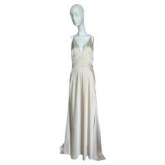 D&G by DOLCE & GABBANA Abito da sera in seta ecrù vintage per la sposa