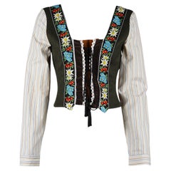 D&G by Dolce & Gabbana Vintage Fall/Winter 2002 Tyrol Corset Top
