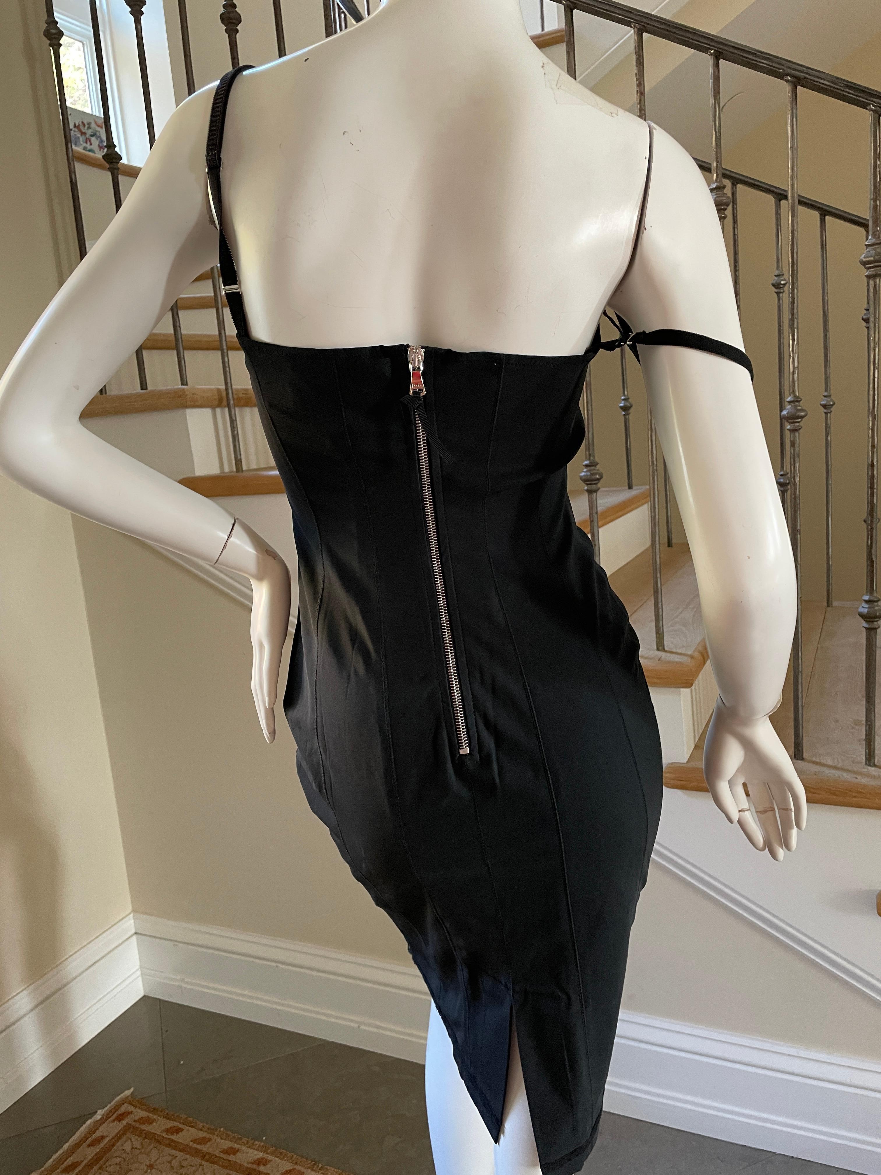 D&G by Dolce & Gabbana Vintage Lace Trim Cocktail Dress New w Tags For Sale 5