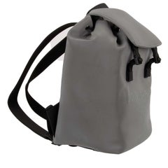 D&G - Canvas Backpack Palermo Reflector with Buckles, Drawstring and Logo Gray