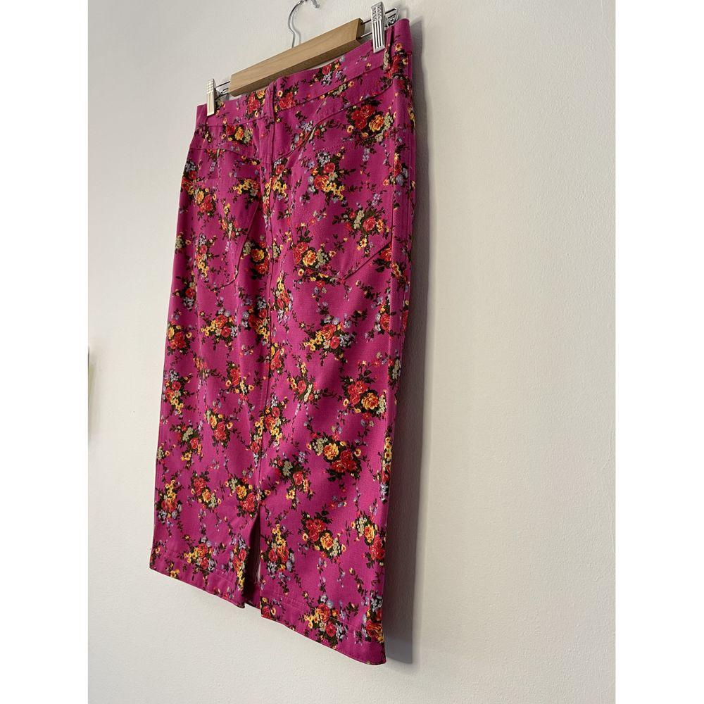 D&G Cotton Mid-Length Skirt in Pink In Good Condition In Carnate, IT