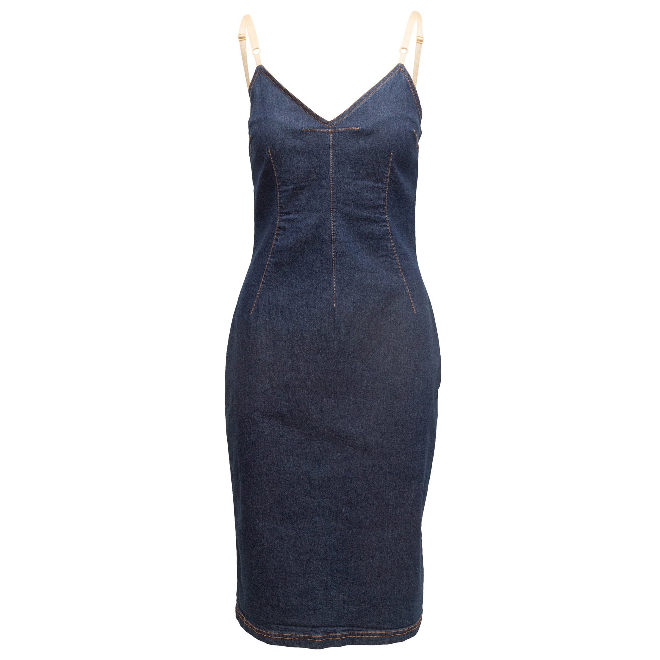 D&G Dark Blue Denim Sleeveless Dress