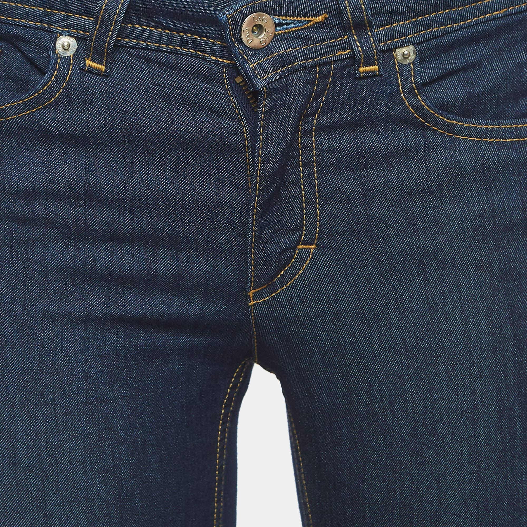 D&G Vaqueros Azul Oscuro Slimmy Tight Jeans S Cintura 24 Negro en venta