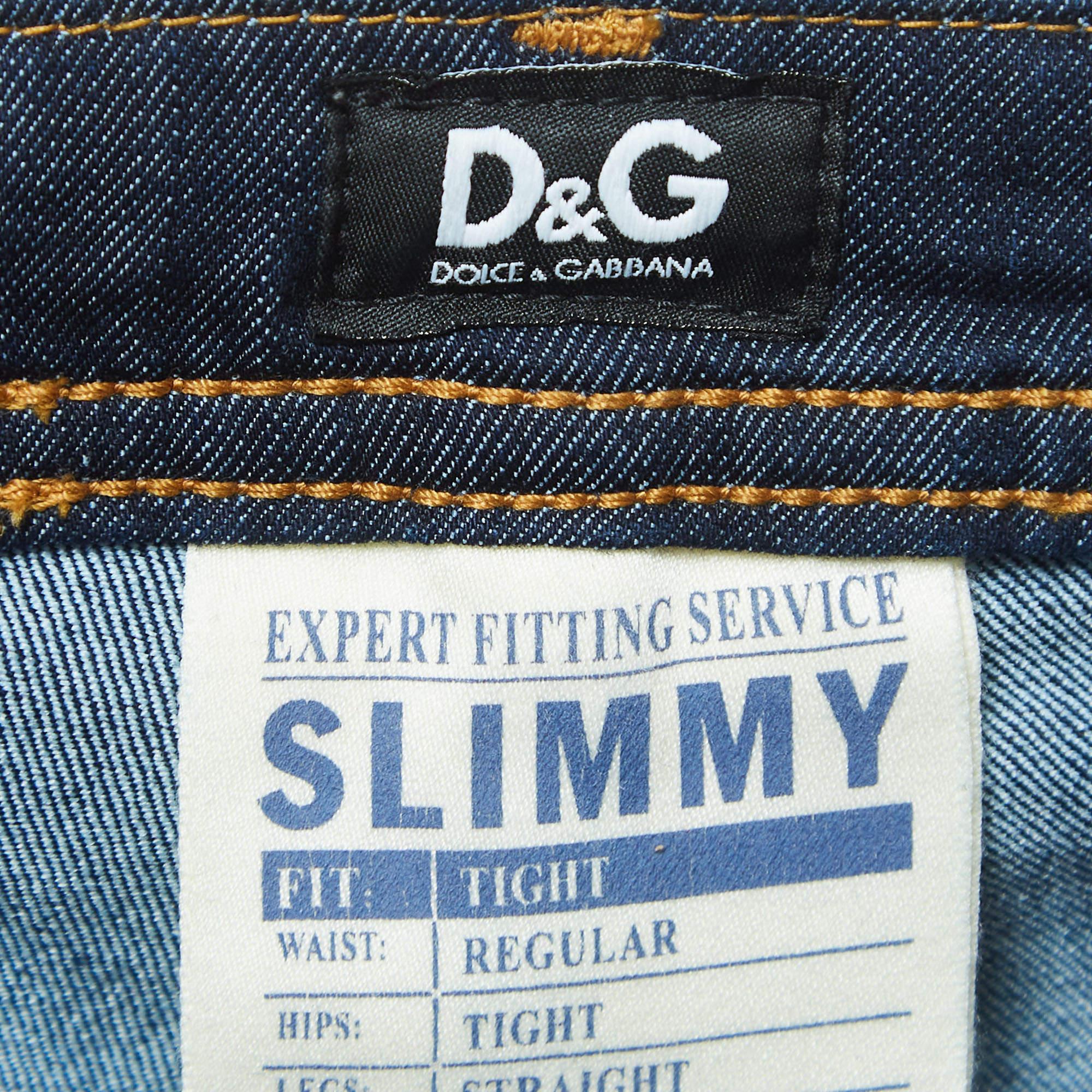 D&G Vaqueros Azul Oscuro Slimmy Tight Jeans S Cintura 24 en Bueno estado para la venta en Dubai, Al Qouz 2