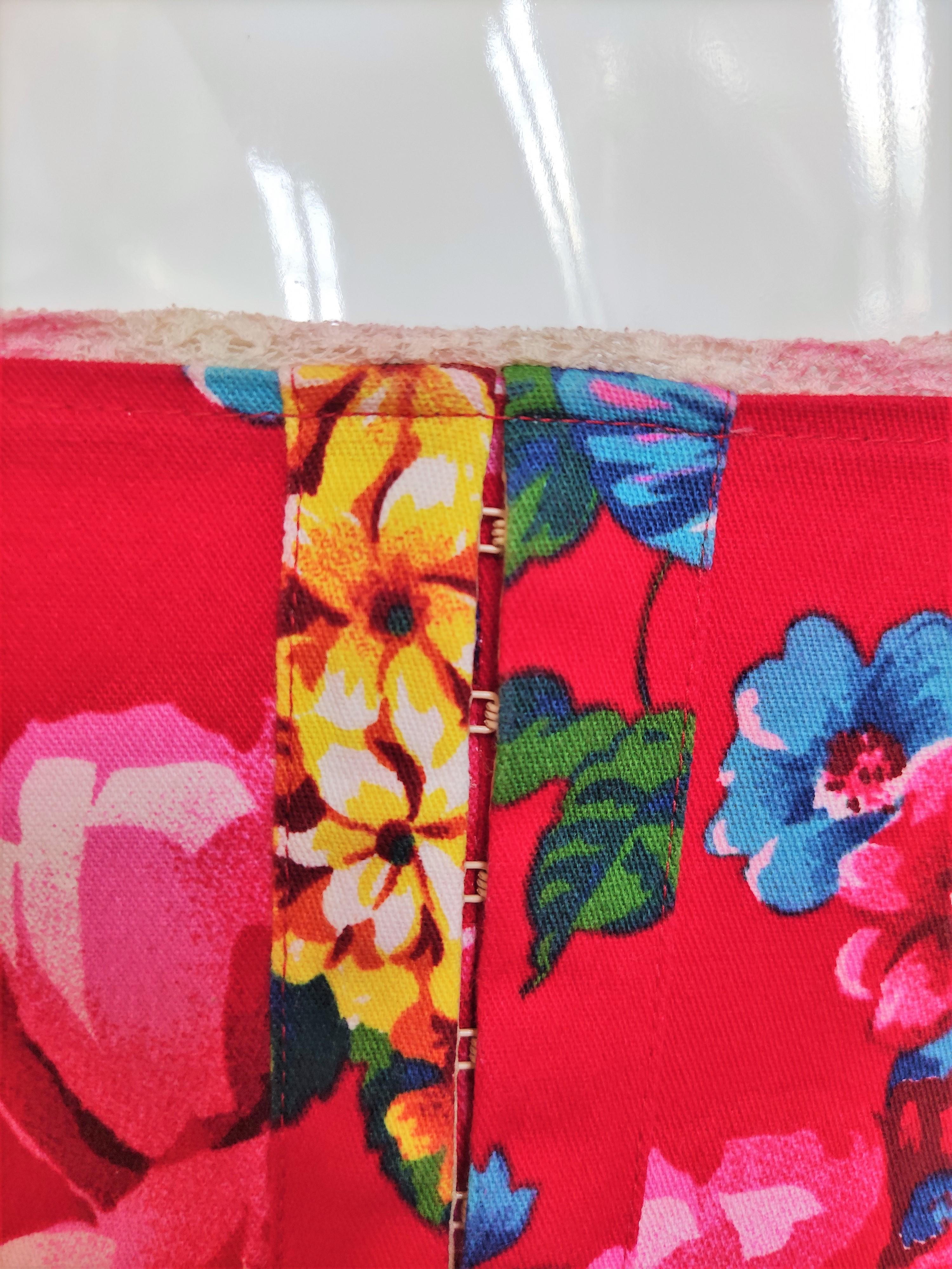 D&G by DOLCE & GABBANA Floral Corset Lace Up Bustier Cocktail Top Corsetto Dress in vendita 9