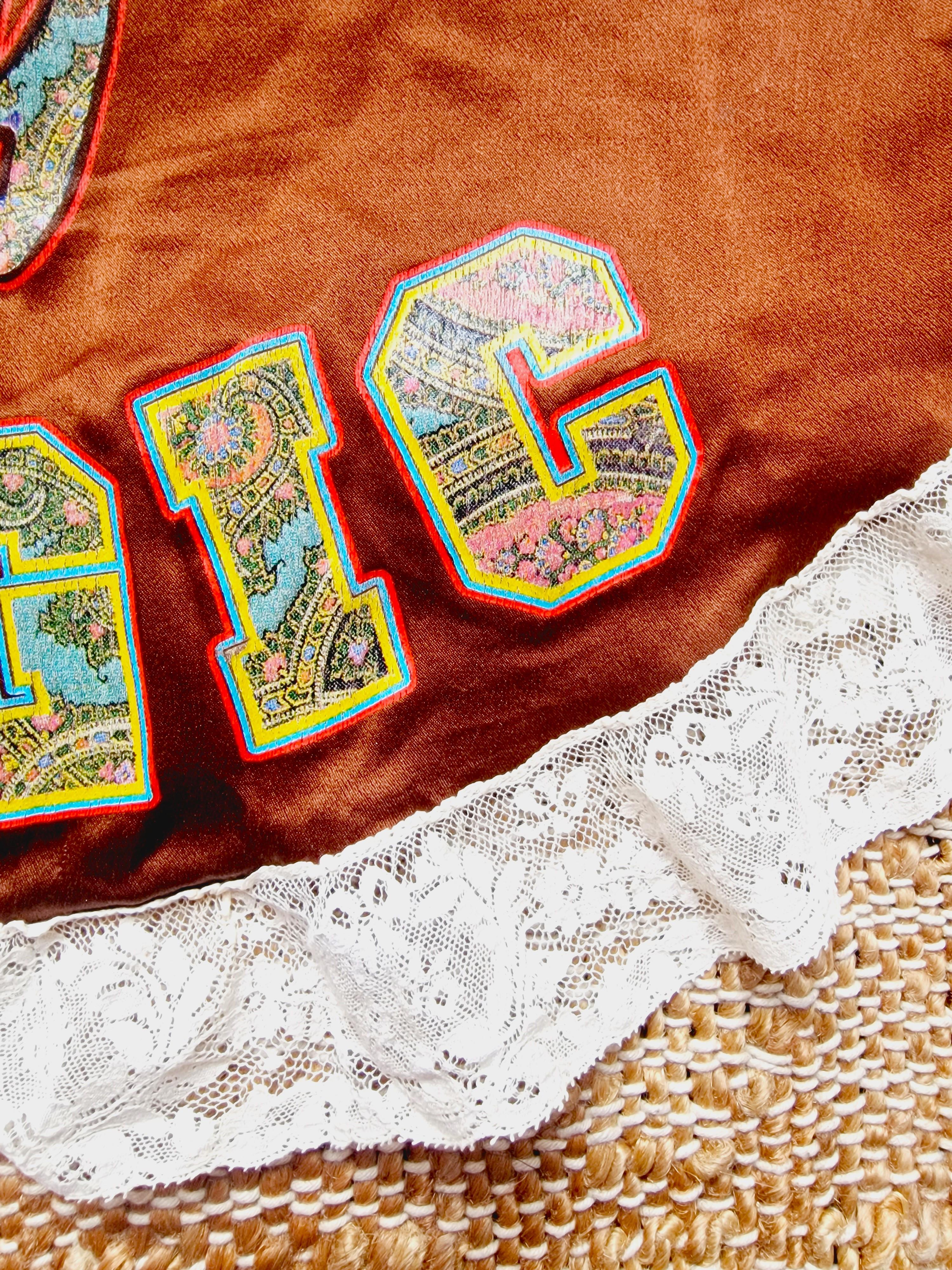 D&G Dolce and Gabbana Horny Magic Satin Vintage Grand bustier corset texturé en vente 1