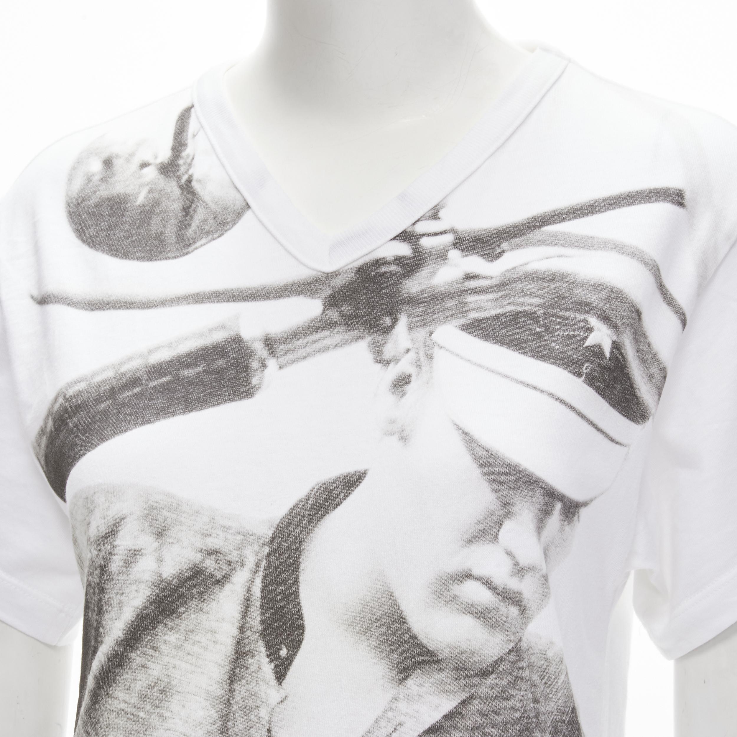 D&G DOLCE GABBANA Elvis Presley Y2K photo print white tshirt S 3