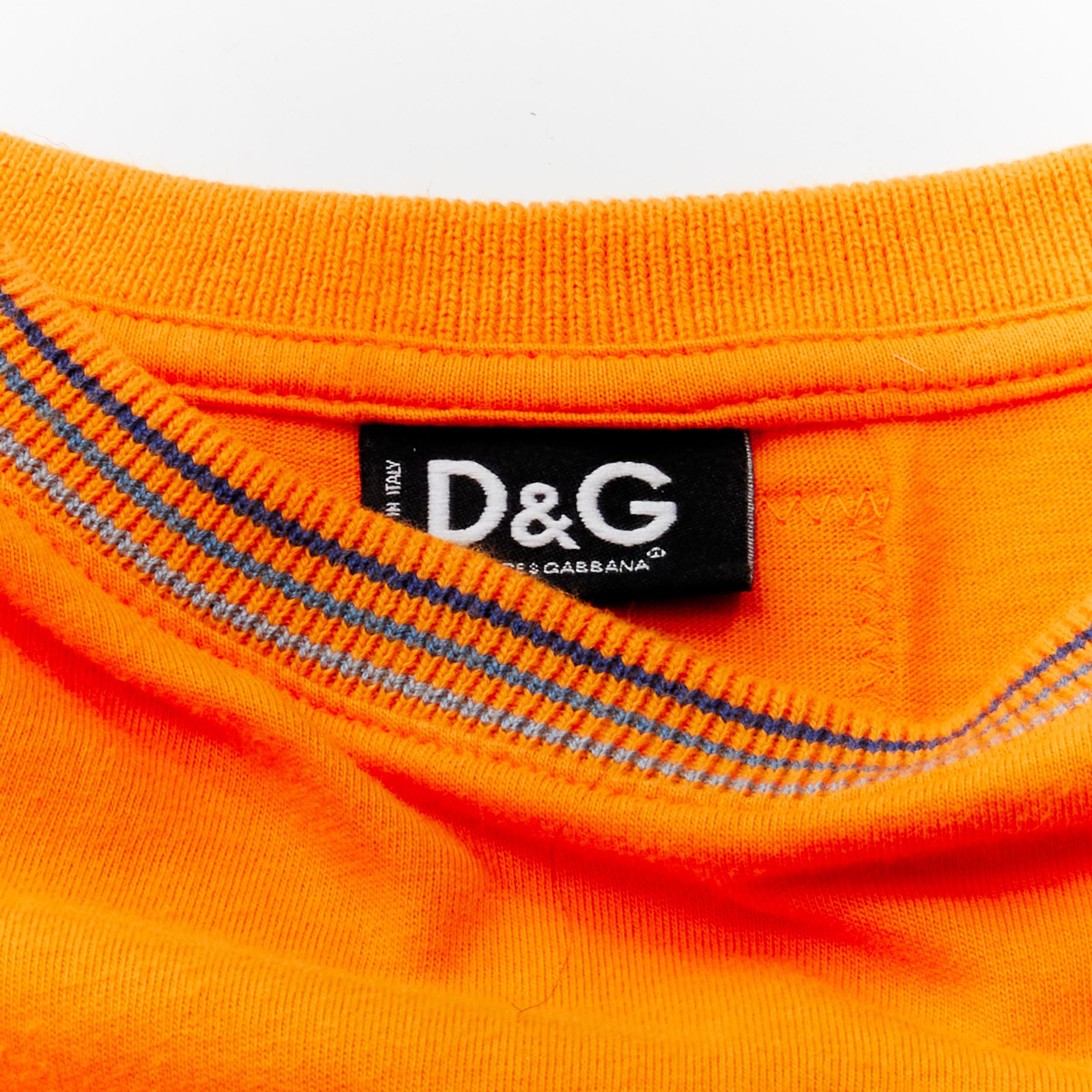 D&G DOLCE GABBANA Limited Edition Wonder Woman print orange cotton tshirt  XS 1