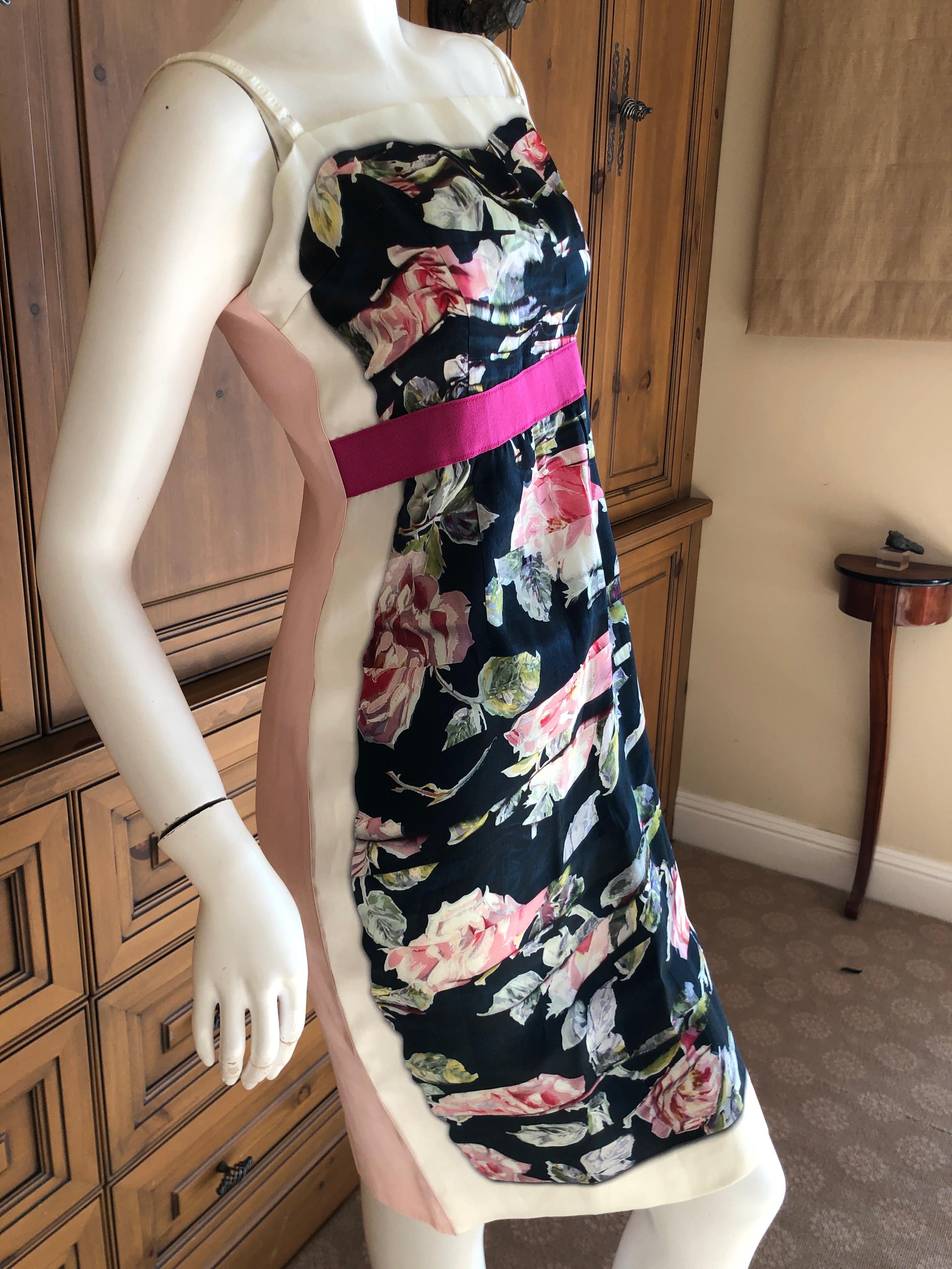 D&G Dolce & Gabbana Romantic Floral Dress In Excellent Condition For Sale In Cloverdale, CA