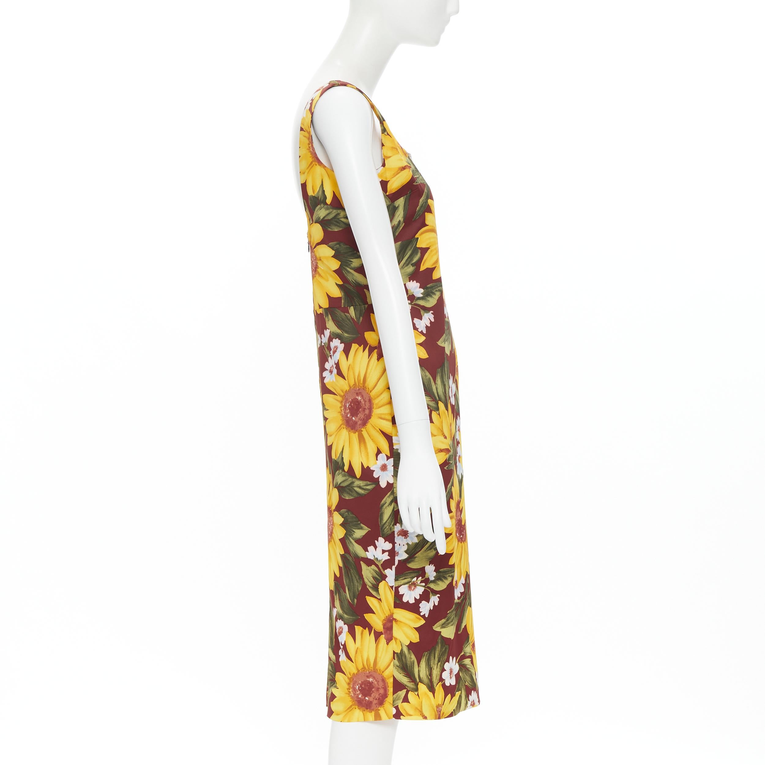 dolce gabbana sunflower dress
