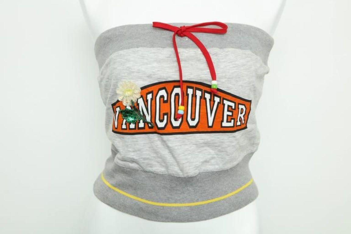 D&G Dolce & Gabbana Tube Top With “Vancouver” Logo For Sale 1