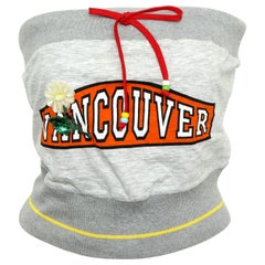 D&G Dolce & Gabbana Tube Top with "VANCOUVER" Logo