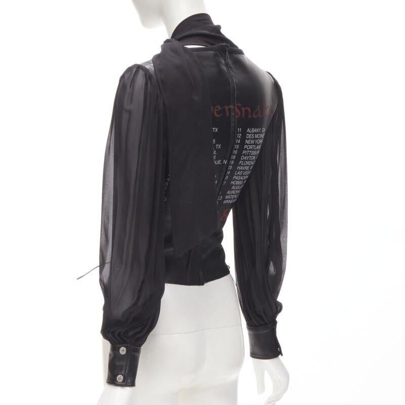 D&G DOLCE GABBANA Vintage 2001 Maßgeschneiderte Lederkorsett-Bluse IT38 XS im Angebot 1