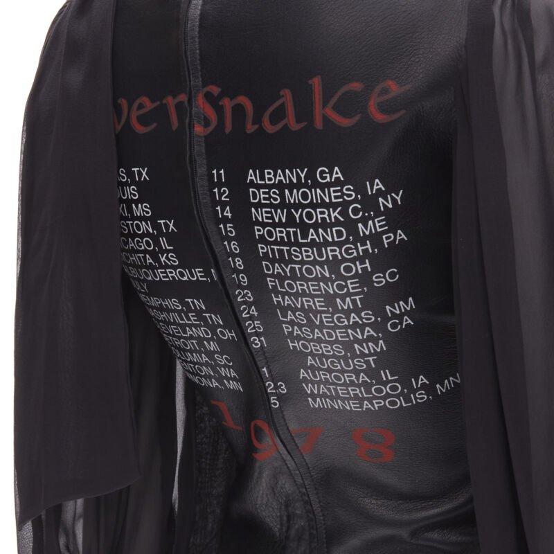 D&G DOLCE GABBANA Vintage 2001 Maßgeschneiderte Lederkorsett-Bluse IT38 XS im Angebot 4
