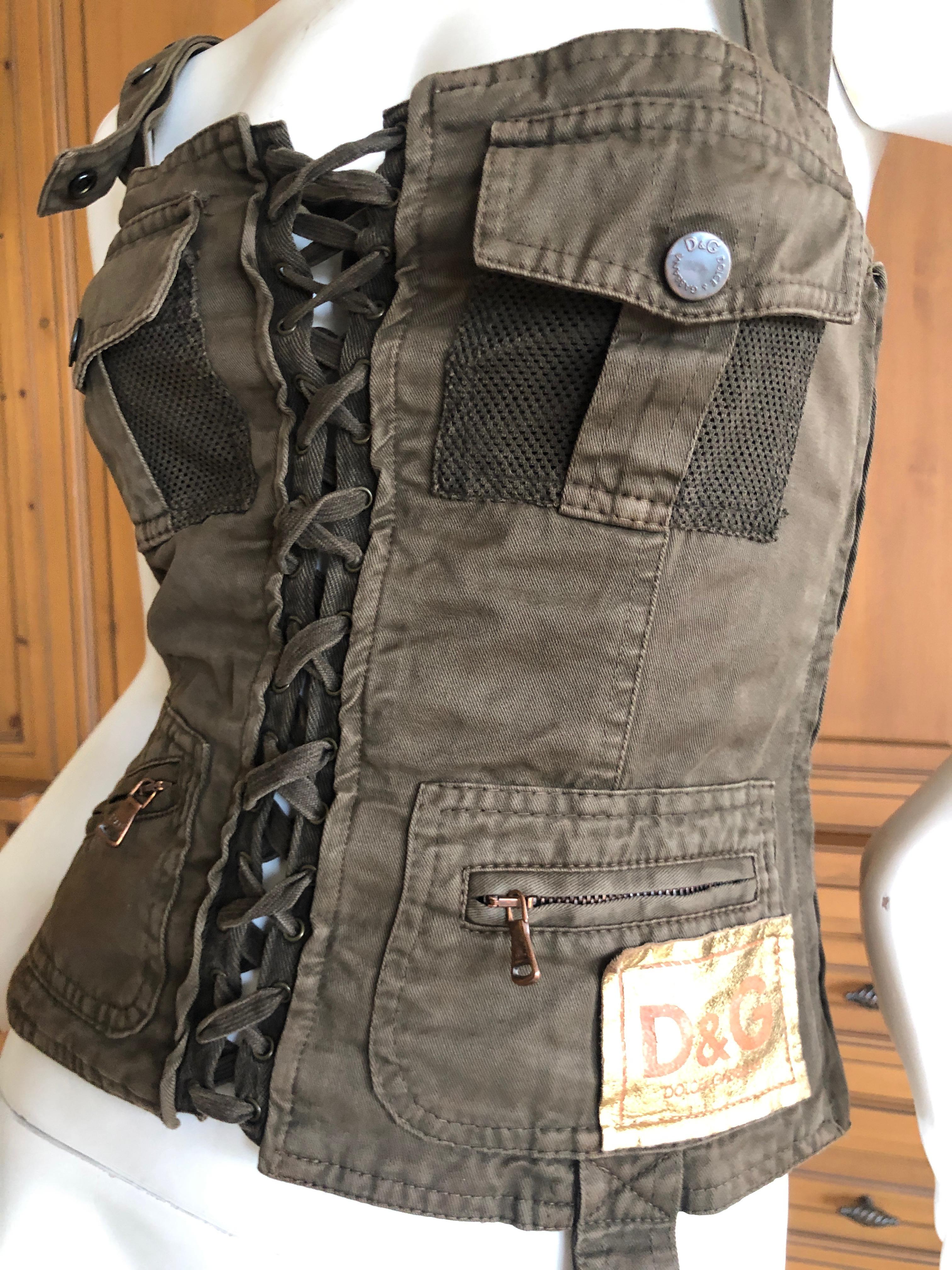 dolce and gabbana cargo corset