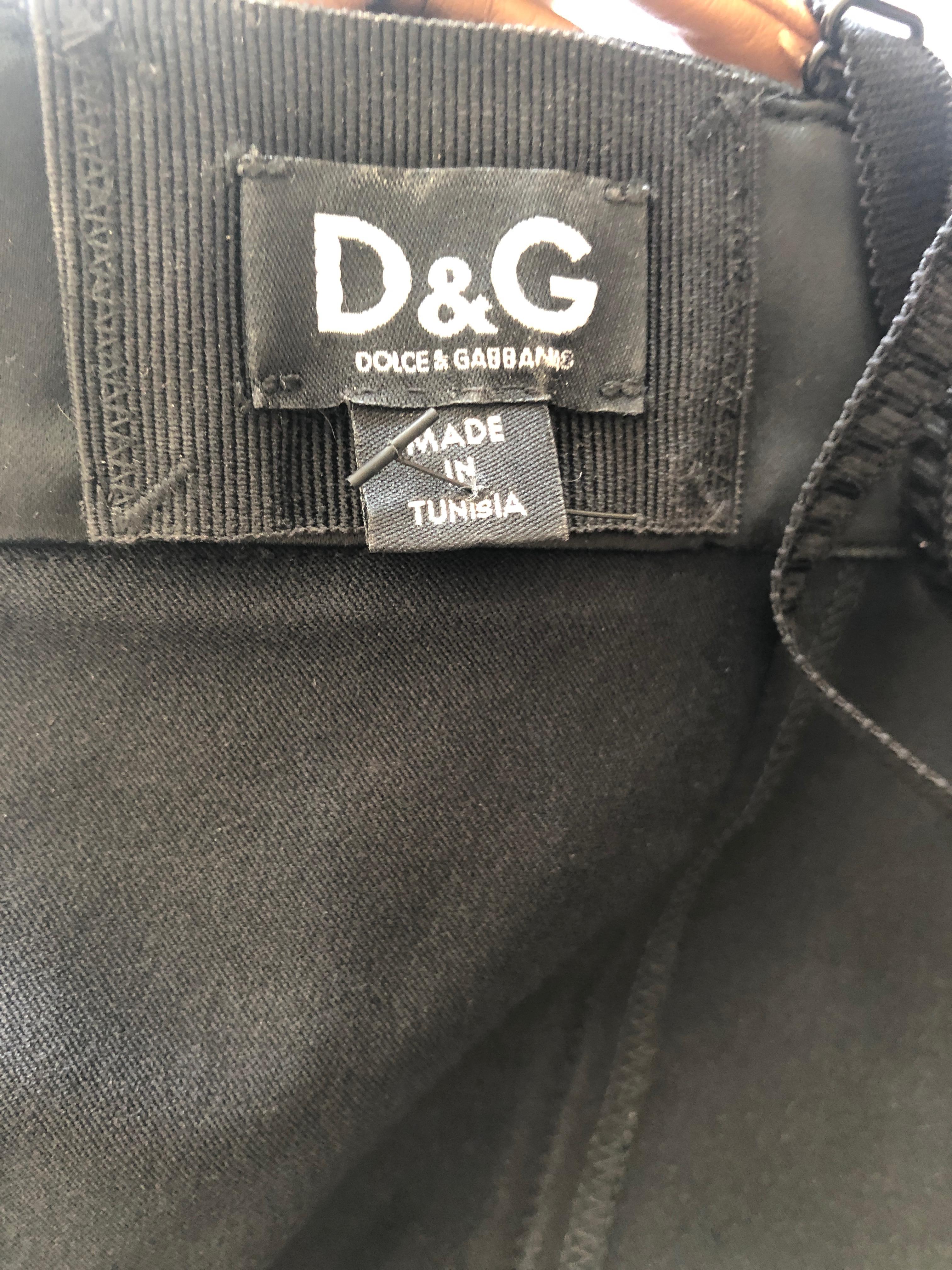 D&G Dolce & Gabbana Vintage Black Corset Top  3