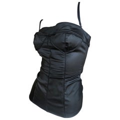 D&G Dolce 
Gabbana Vintage Black Corset Top