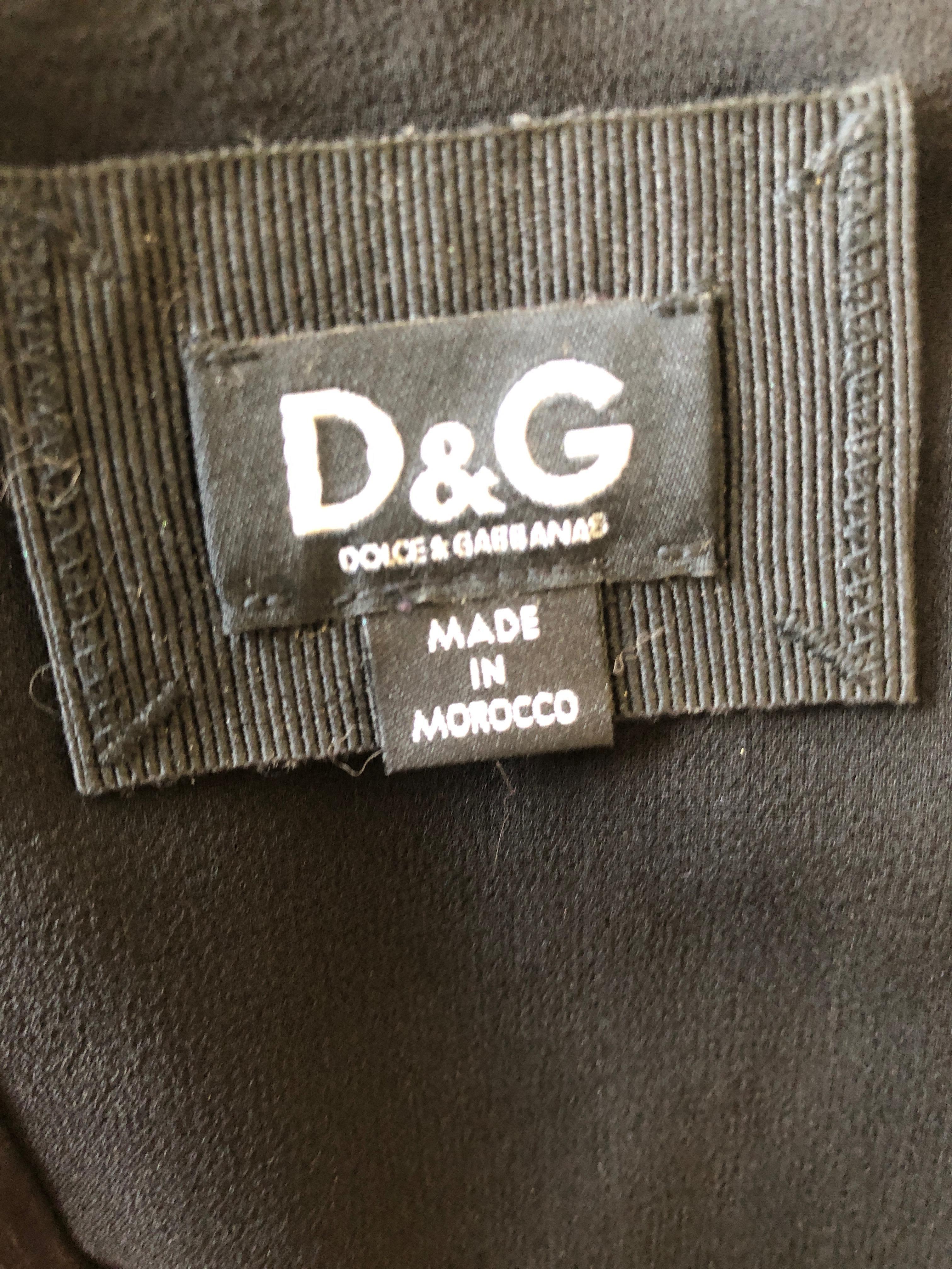 D&G Dolce & Gabbana Vintage Black Lace Corset Top For Sale 5