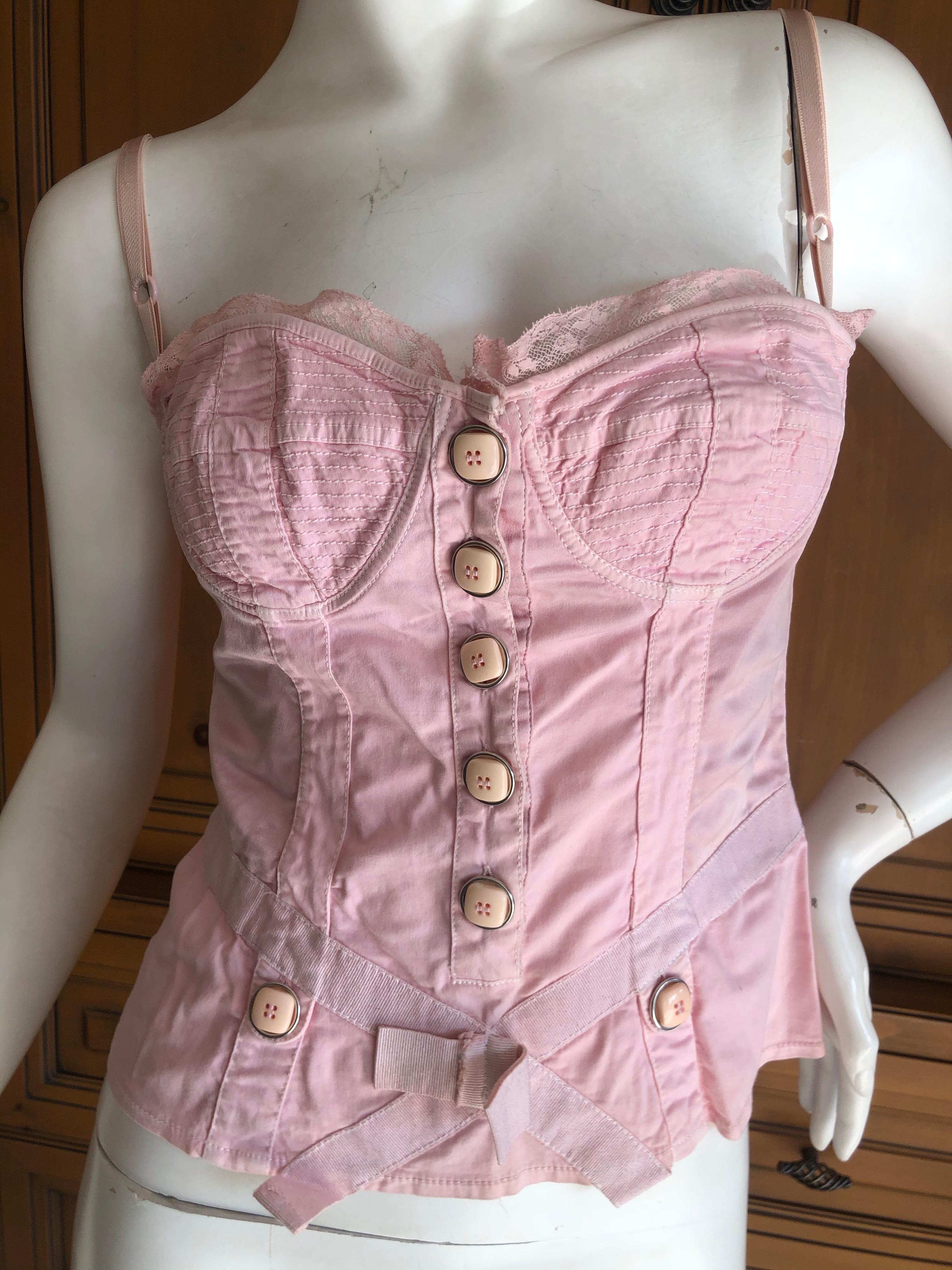 corset with buttons
