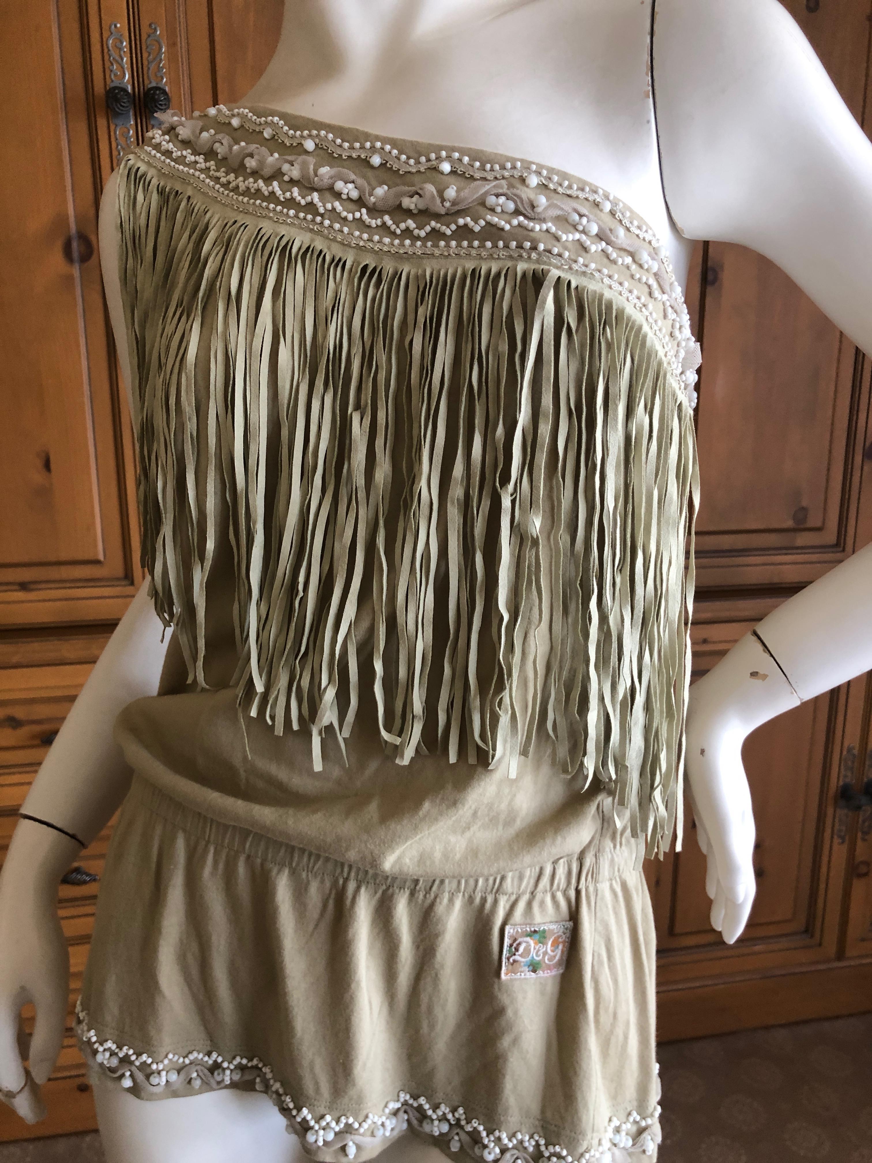 one shoulder fringe top