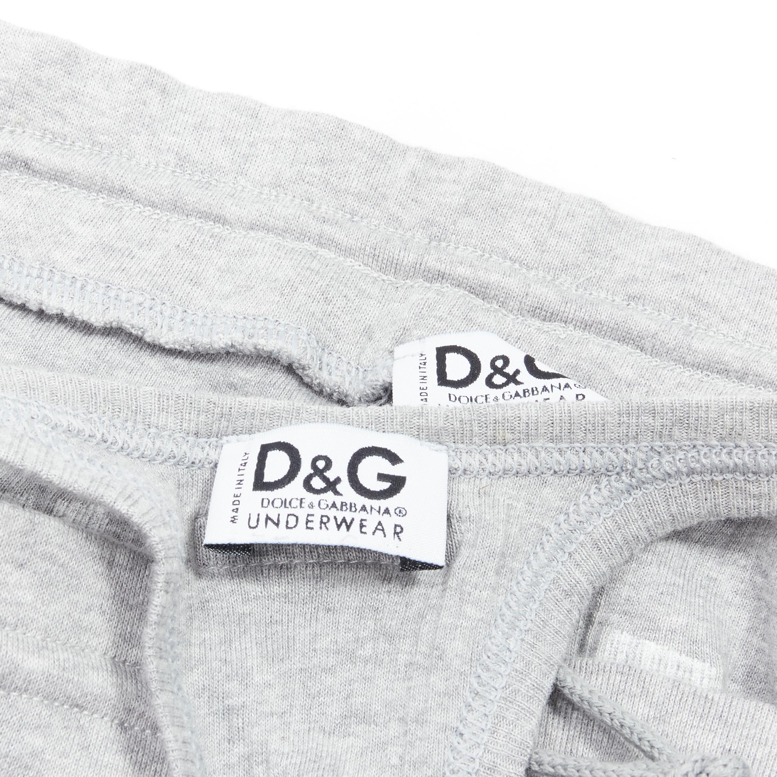 D&G DOLCE GABBANA Vintage Y2K HEALTHY grey ribbed tank top sweat pants 8