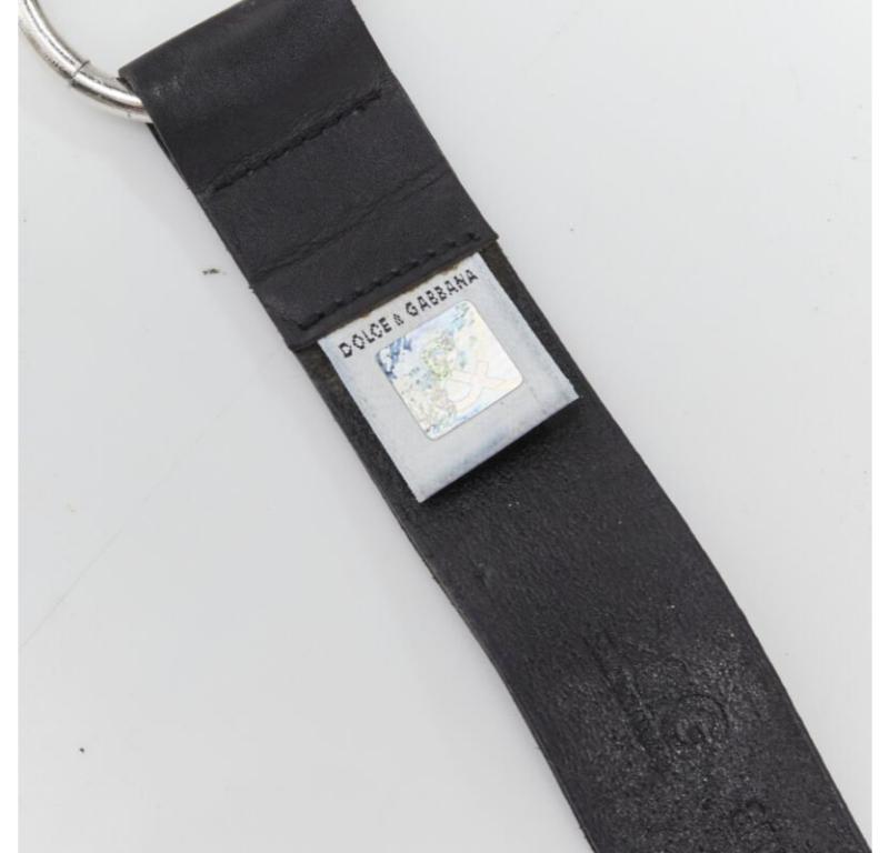 D&G DOLCE GABBANA Vintage Y2K pearl crystal embellishment chain Punk belt For Sale 6