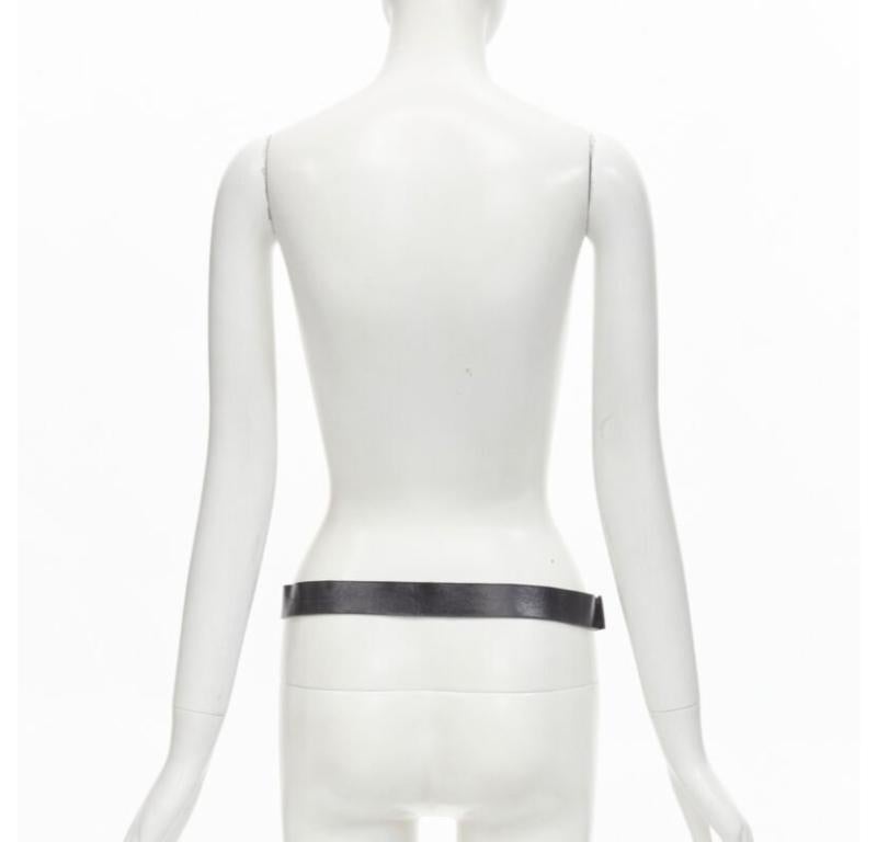 Women's D&G DOLCE GABBANA Vintage Y2K pearl crystal embellishment chain Punk belt For Sale