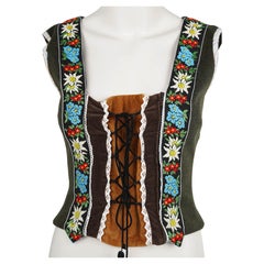 D&G Fall/Winter 2002 Tyrol Corset Top, IT 42