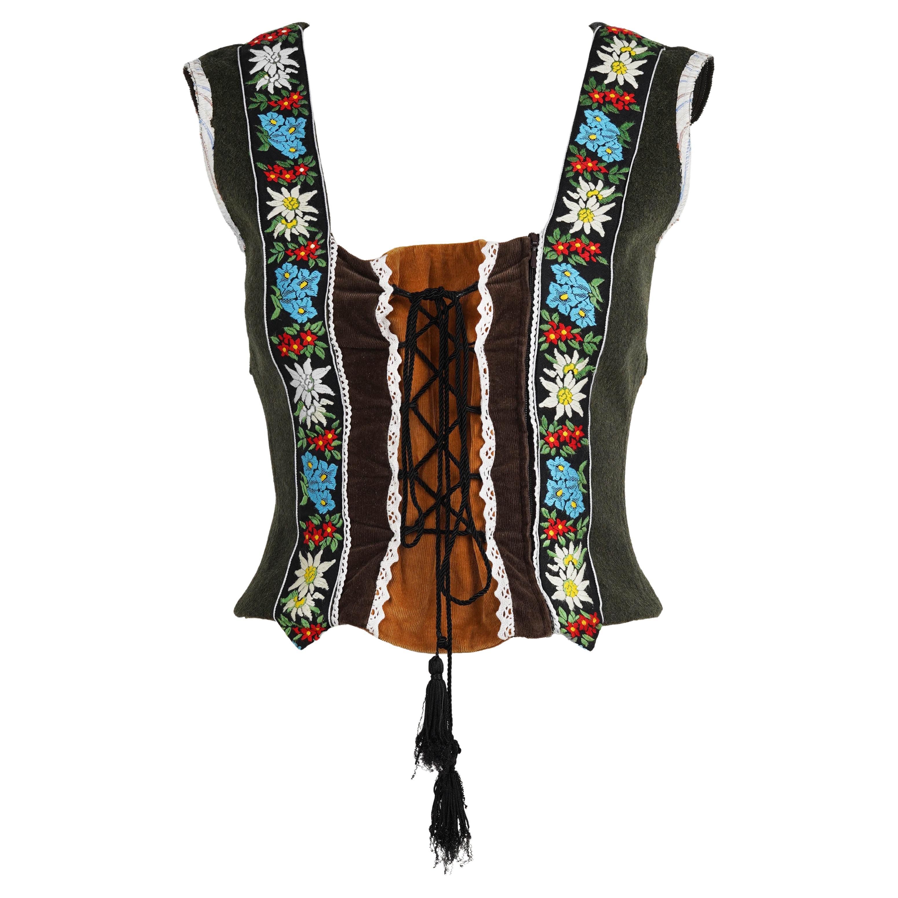 D&G Fall/Winter 2002 Tyrol Corset Top, IT 42 im Angebot