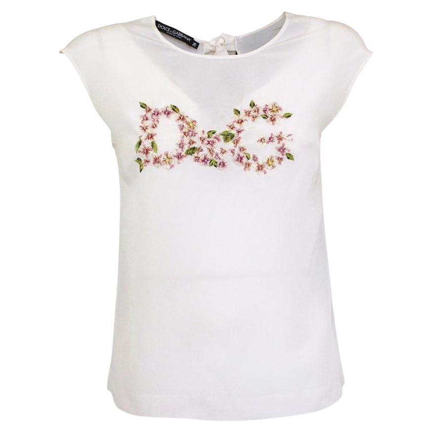 Dolce & Gabbana DG Foral top size 36 For Sale