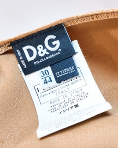 D&G Gold Satin Camisole with Center Lace