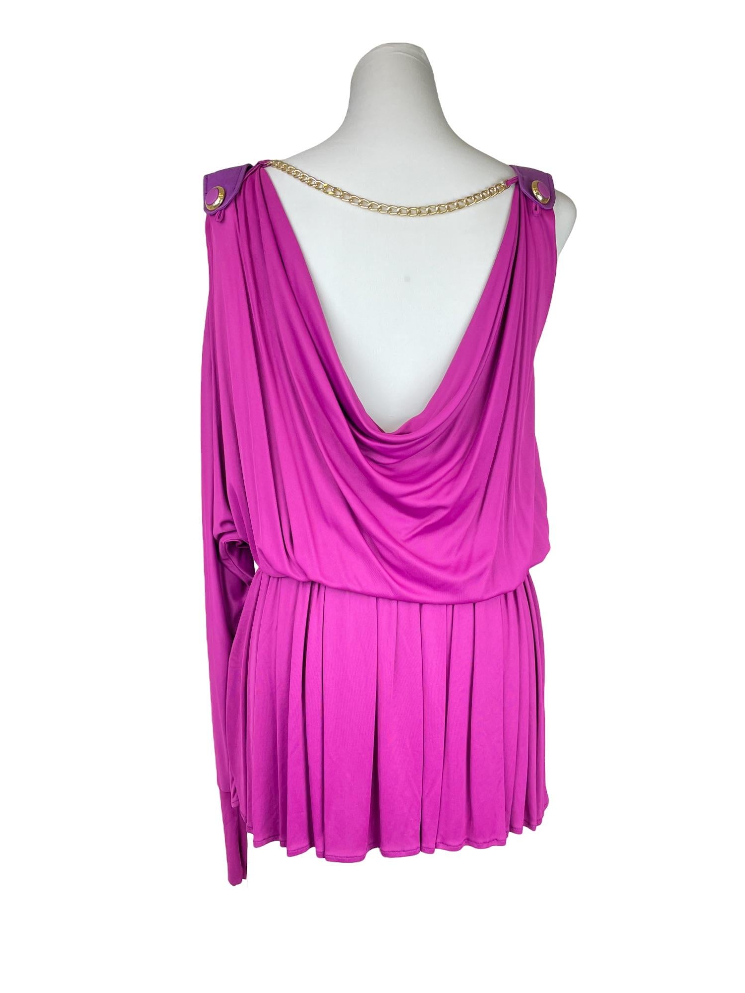 purple greek dress