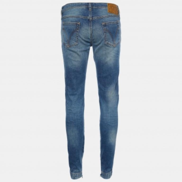 Vaqueros D&G índigo desgastados Pretty Skinny Jeans M Azul en venta