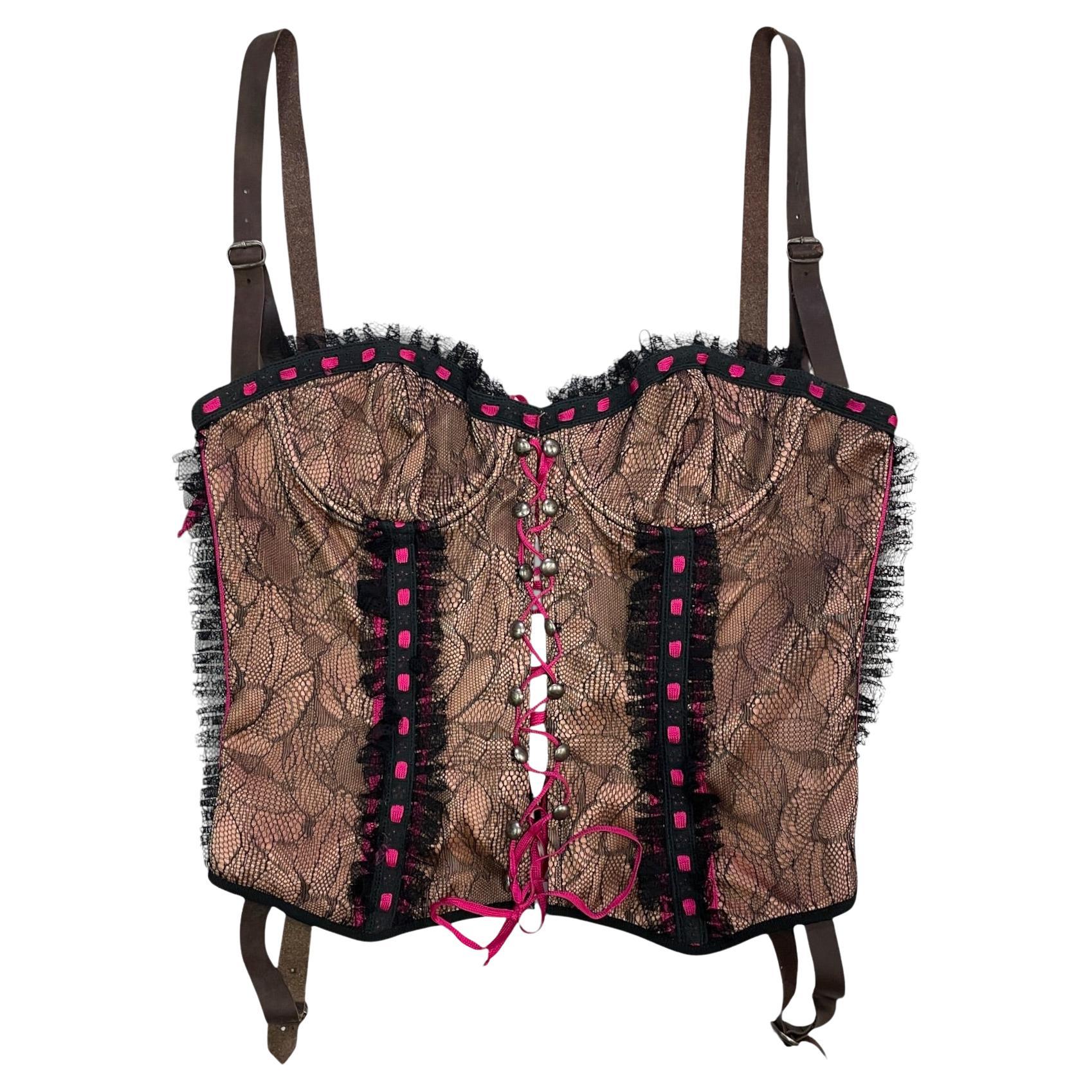D&G "Laces" Corset S/S 2002 For Sale