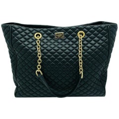 D&G Large Quilted Tote Bag Leather