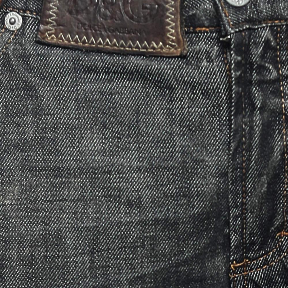 D&G Muddy Grey Denim Jeans L In Good Condition In Dubai, Al Qouz 2