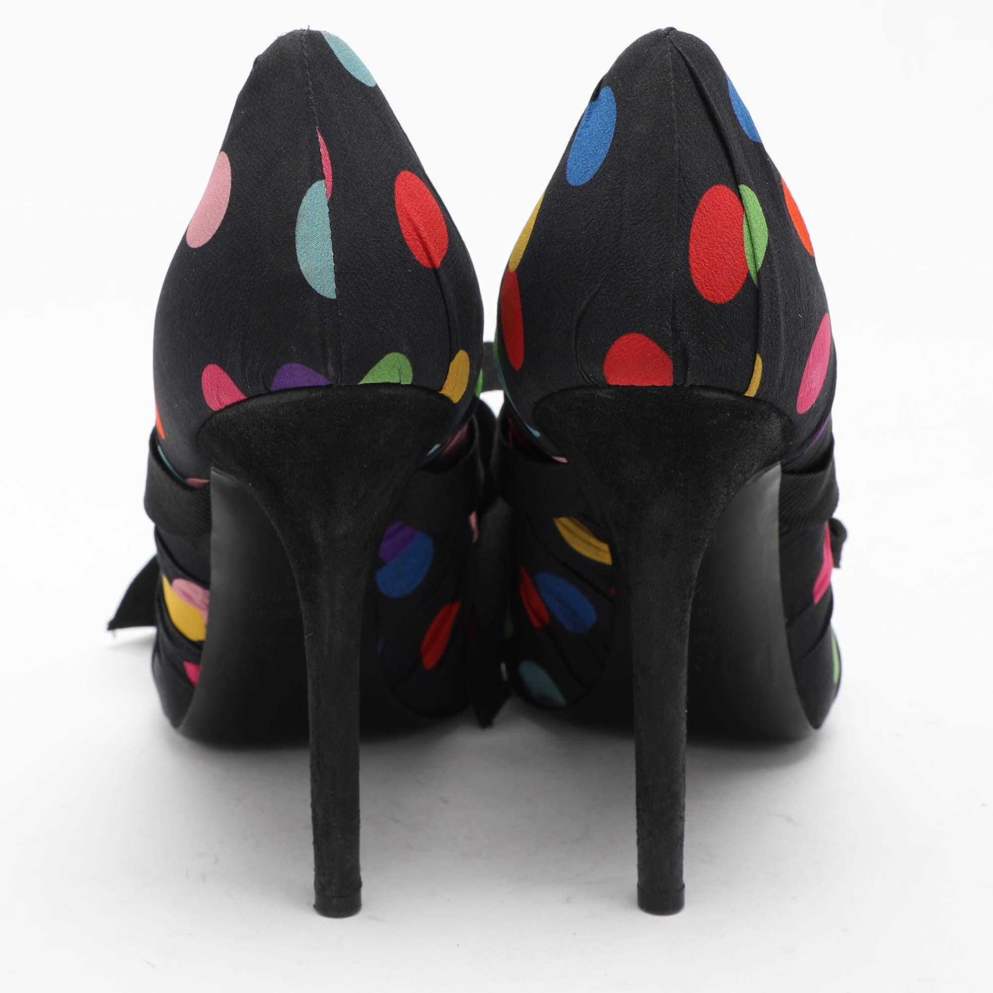 D&G escarpins à bout ouvert en tissu multicolore taille 41 Pour femmes en vente