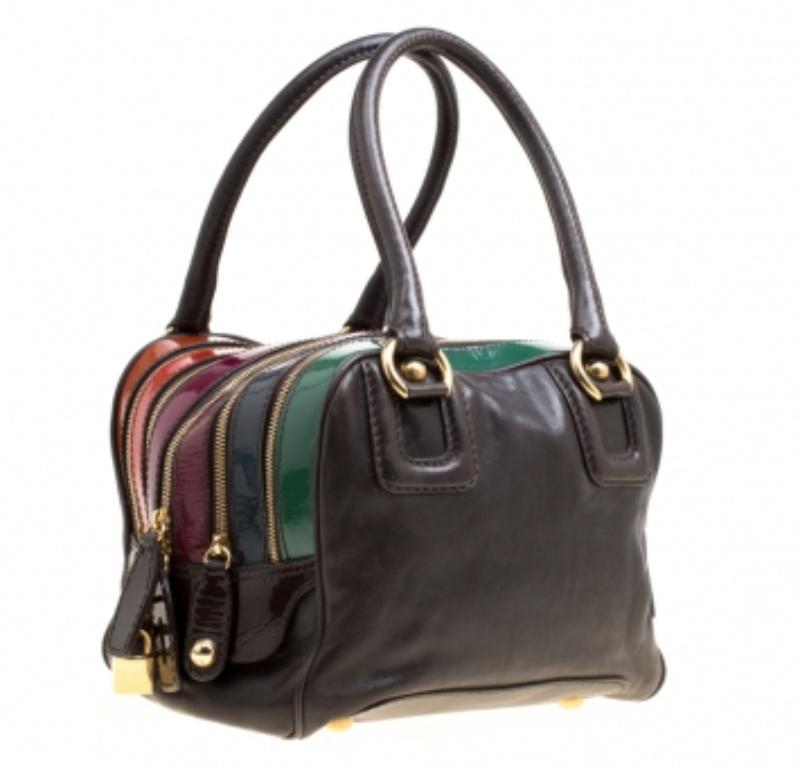 D&G Lily Bowlertasche aus mehrfarbigem Leder Lily im Angebot 5
