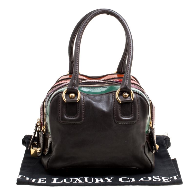 D&G Multicolor Leather Lily Bowler Bag 4