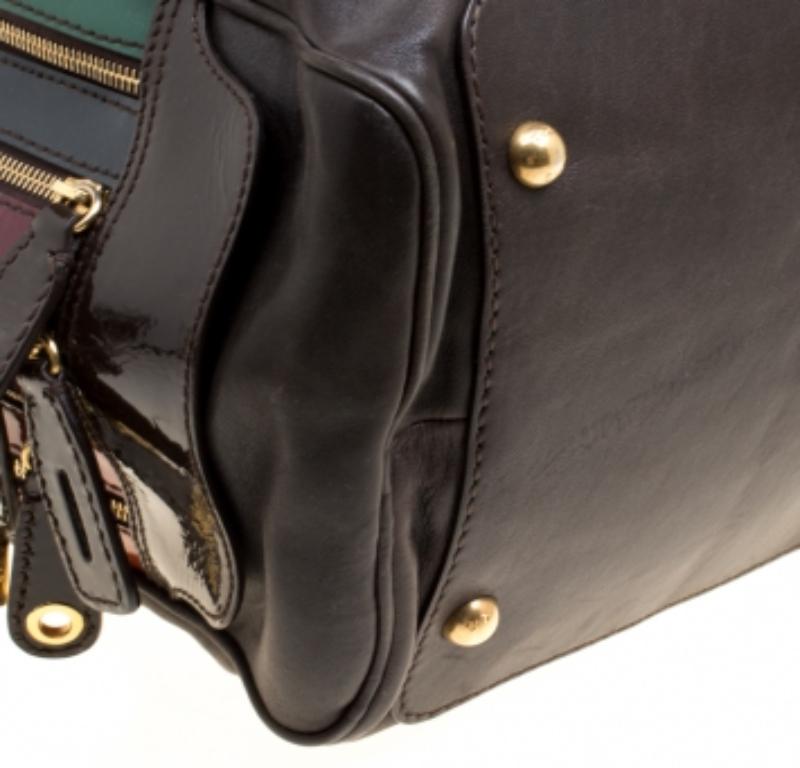 D&G Lily Bowlertasche aus mehrfarbigem Leder Lily im Angebot 2