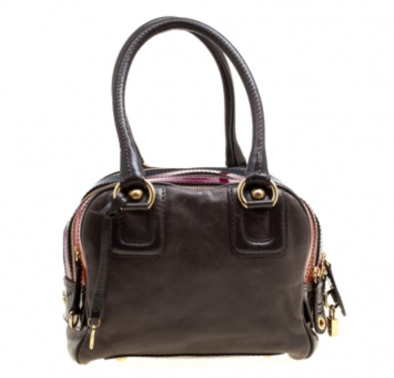 D&G Lily Bowlertasche aus mehrfarbigem Leder Lily im Angebot 4